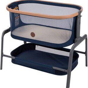 Maxi-Cosi Bassinet - Navy Blue - Gently Used - Travel, Adjustable, Foldable